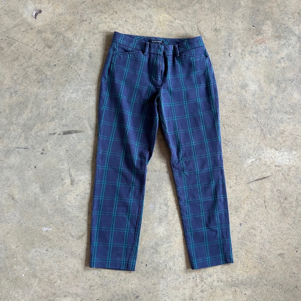 41 Hawthorn trousers, plaid print, size petite S